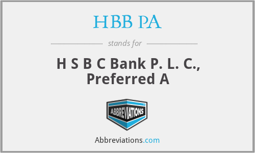 HBB PA - H S B C Bank P. L. C., Preferred A